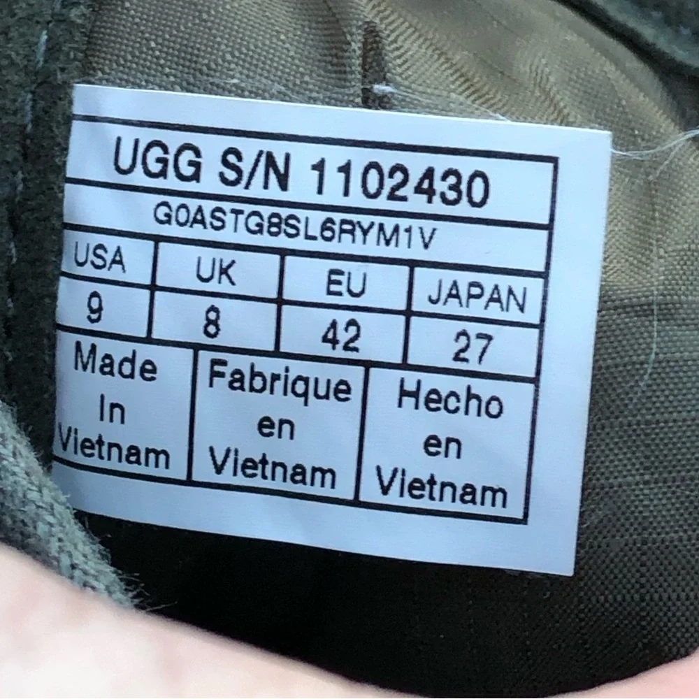 UGG Neumel Zip MLT Mens Shoes Military Green Mid Top Sneakers 1102430 Size 9 US - Picture 15 of 16